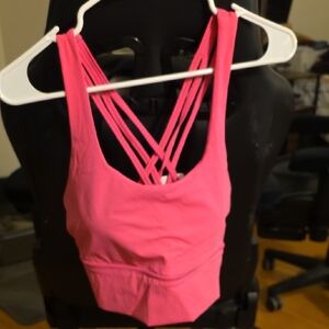 CRZ YOGA Pink Strappy Bra
